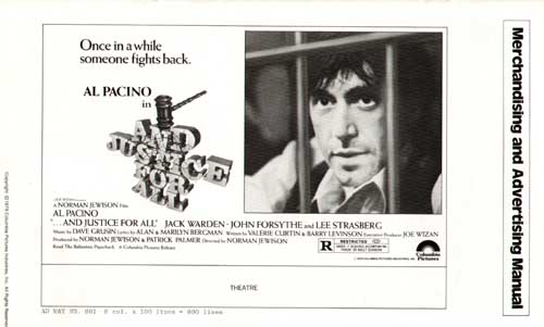 AND JUSTICE FOR ALL original 1979 Press Book AL PACINO | eBay AND JUSTICE FOR ALL original 1979 Press Book AL PACINO | eBay