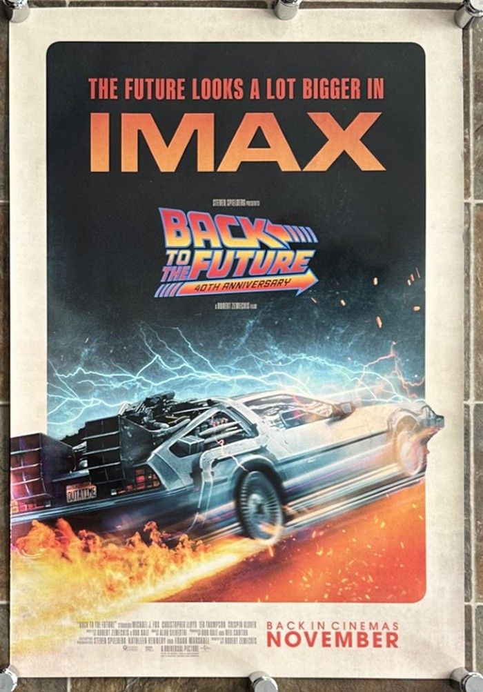 Back to the Future - 40th Anniversary Poster - 2025 - Imax Style