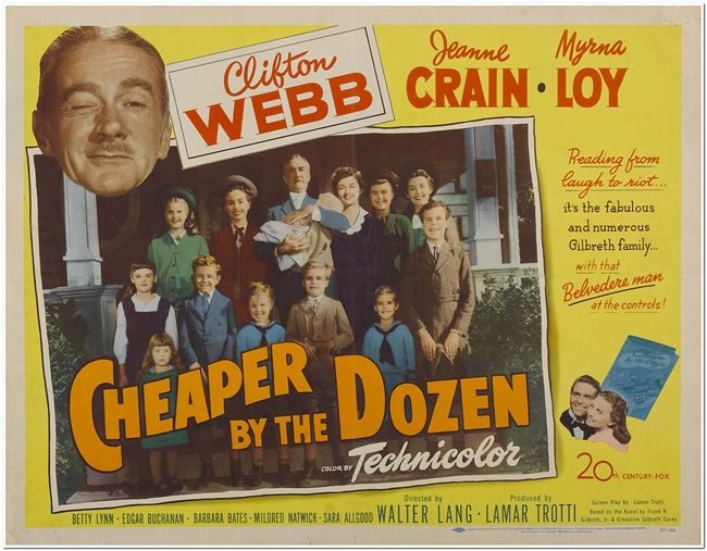 cheaper by the dozen poster