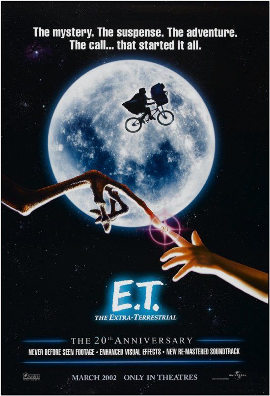 E.T. - 20th Anniversary Poster - 2002 - Advance Style