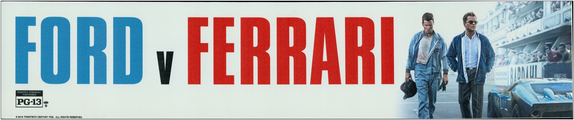 Ford V. Ferrari - 2019 - Large Mylar