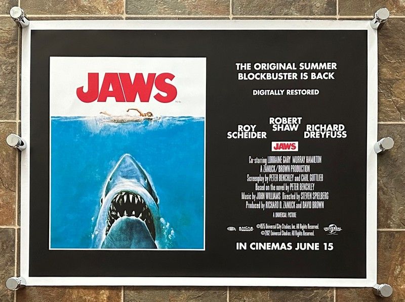 Jaws - 2012 Re-Release - British Quad