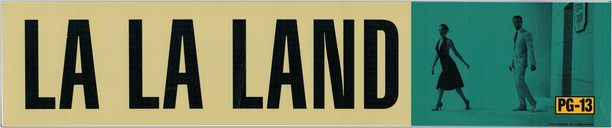 La La Land - 2016 - Large Mylar