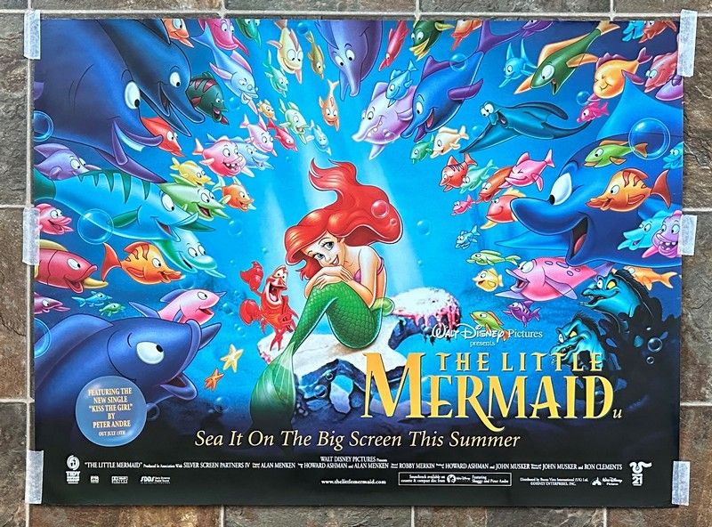 Little Mermaid - R1998 - British Quad - Regular Style