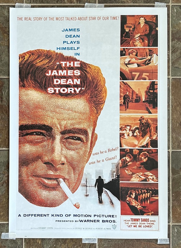 JAMES DEAN STORY - rolled 26x38 Commercial Movie Poster - JAMES
