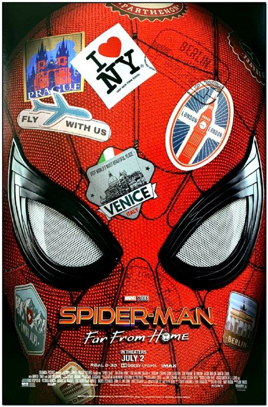 Marvel Spider-Man Far From Home Movie Poster Glossy Finish MCP948 Posters USA